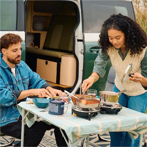 NomadiQ foldbar gasblus m/2brænder - BESTILLINGSVARE