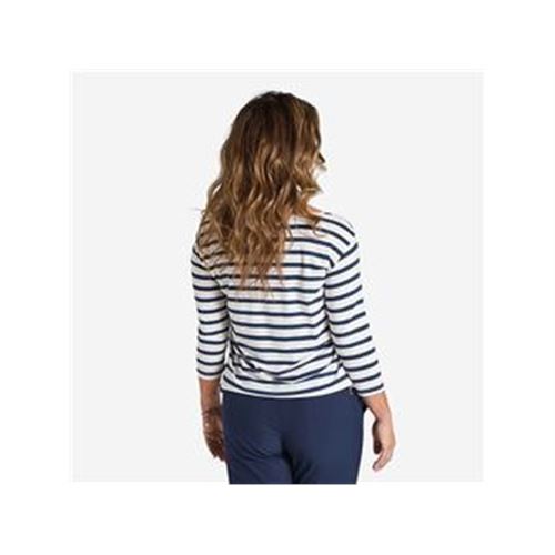 Tuxer Carissa bluse Str. M - Navy Stripes