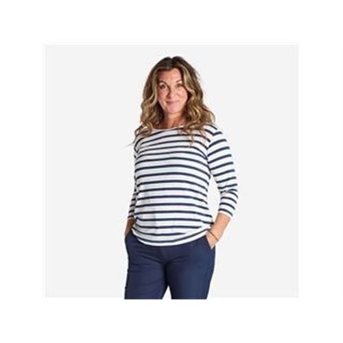 Tuxer Carissa bluse Str. 2XL - Navy Stripes