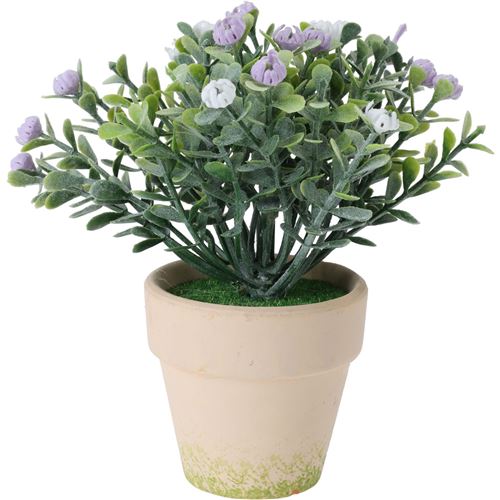 Kunstig Blomst i Keramik Potte