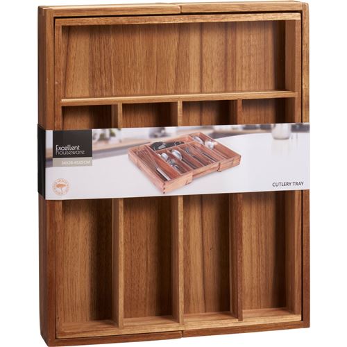 Bestikindsats i Akacie træ 34x28