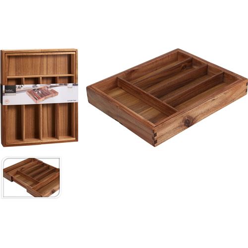 Bestikindsats i Akacie træ 34x28