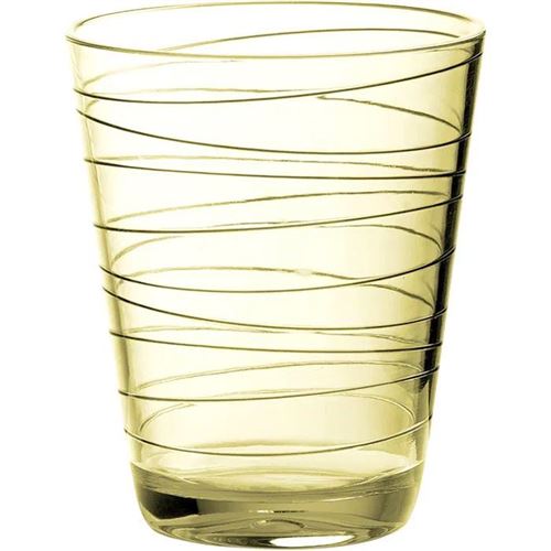 Dolomit glas Onda, 30 cl, lys gul.