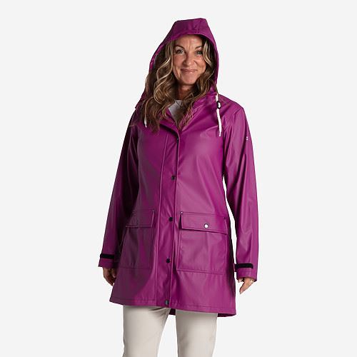 Tuxer Nina regnjakke Str. 4XL  - Purple Clover