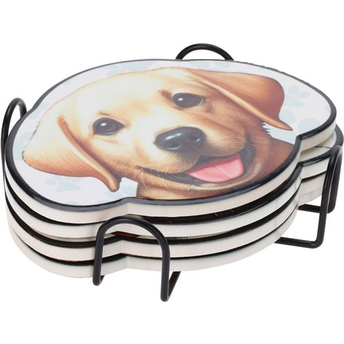 Drikkebrikker 4-pak Hund design