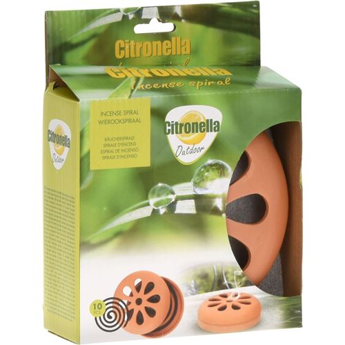 Citronella spiral i Teracotta holder