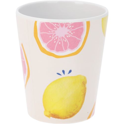 Krus i melamin m/citrus frugt