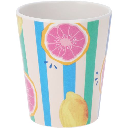 Krus i melamin m/citrus frugt