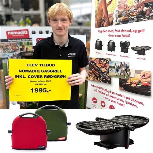 ELEVTILBUD NomadiQ 3.0 gasgrill Inkl. cover