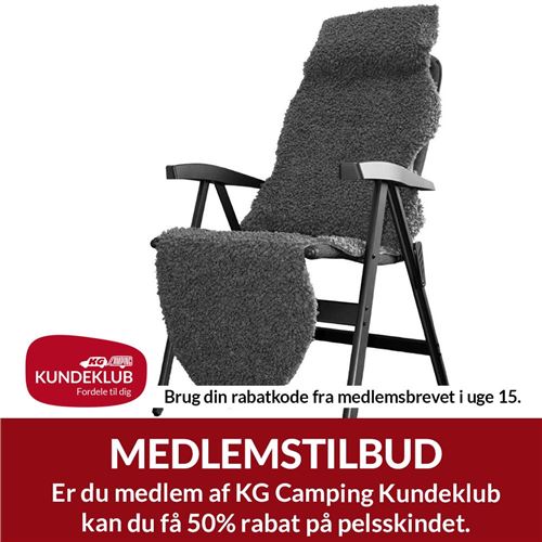 Pelsskind til stol – Grå