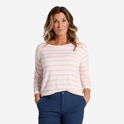 Tuxer Carissa bluse Str. M - Pink Stripes