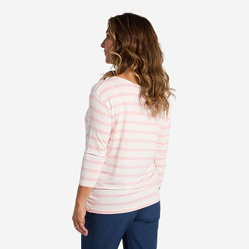 Tuxer Carissa bluse Str. M - Pink Stripes