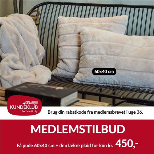 Speedtsberg "Pels" pude - Pels plaid