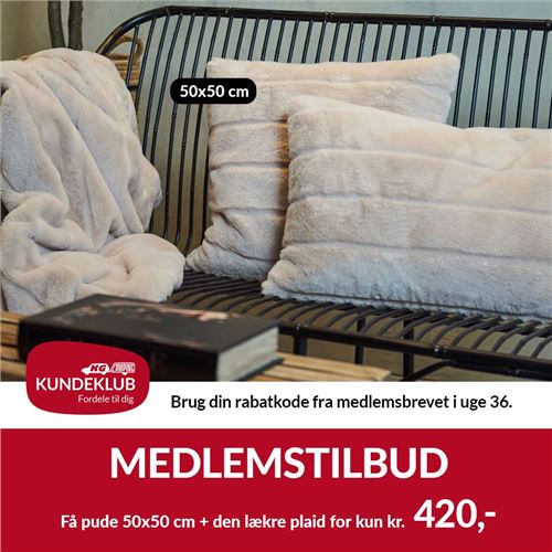 Speedtsberg "Pels" pude - Pels plaid