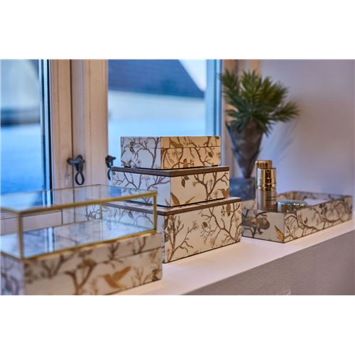 Bakke hvid/guld medium
