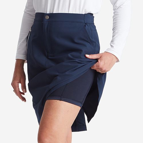Tuxer Hollie Reco long skort Str. 54 - Dark Navy 