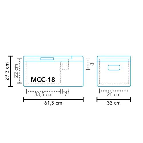Mestic køleboks kompressor MCC-18 AC/DC