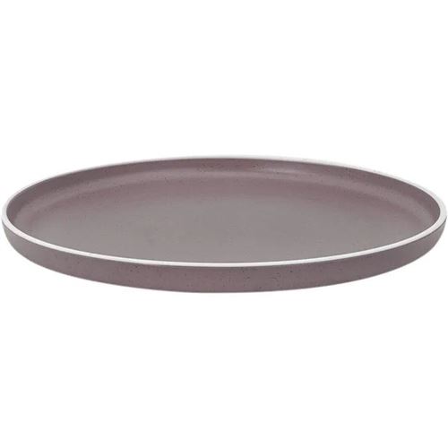 Dolomit flad tallerken, Ø25 cm, rosé.