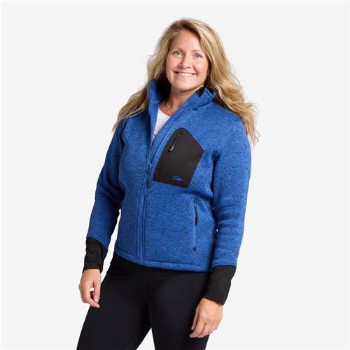 Tuxer Giselle strikjakke - Blue Quartz