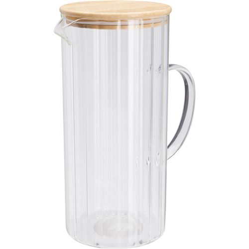 Glaskande m/bambus låg