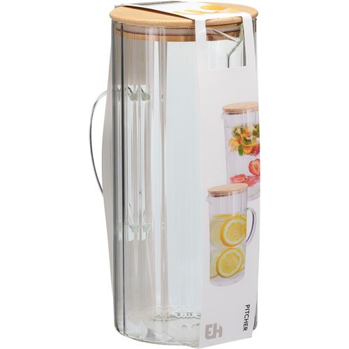 Glaskande m/bambus låg