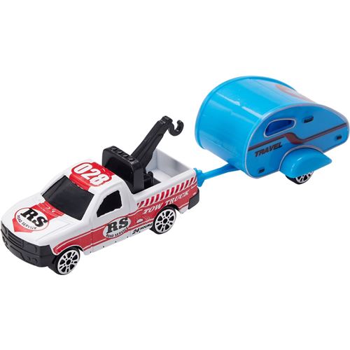 Legetøjs bil m/campingvogn