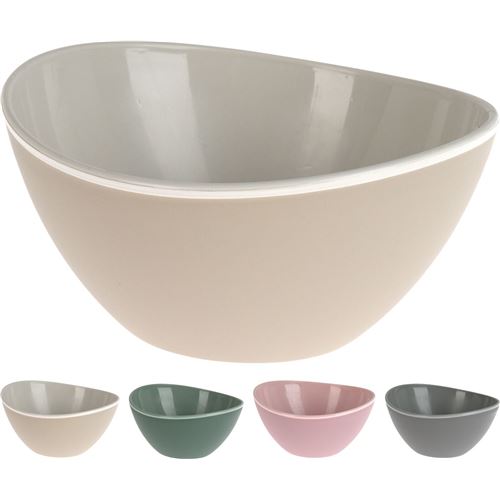 Snack Skål 330ml. i plast 4 ass. 