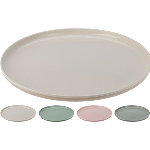 Tallerken Ø25 i plast 4.ass