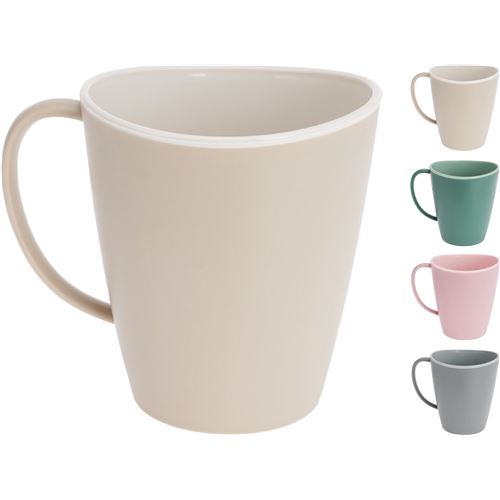 Kop 350ml. i plast 4 ass.