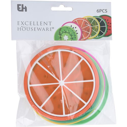 Drikkebrikker i plast 6-pak