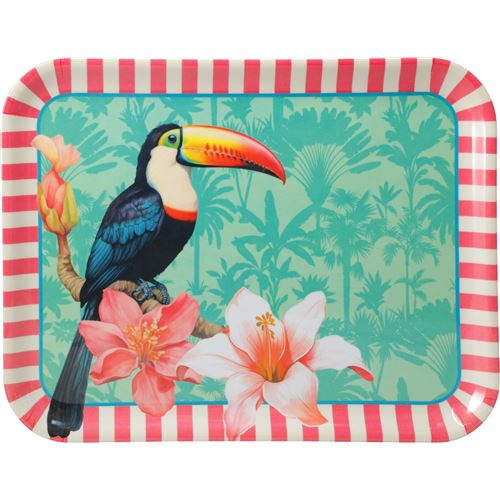 Serveringsbakke m/Blomster "Paradis"