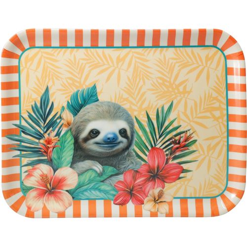 Serveringsbakke m/Blomster "Paradis"