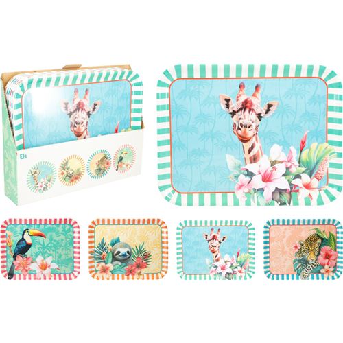 Serveringsbakke m/Blomster "Paradis"