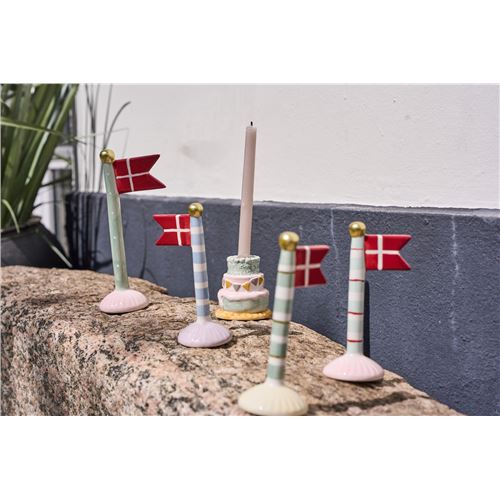 Speedtsberg Keramik Flag 14 cm. 