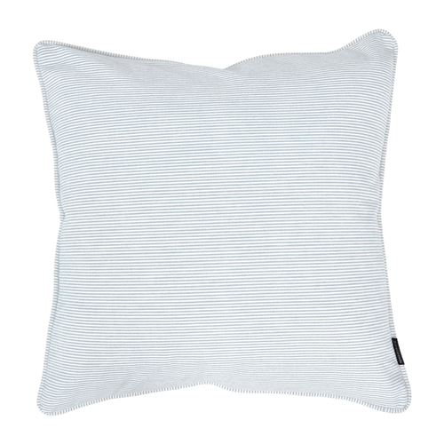 Speedtsberg Stribet Pude 50x50 cm. - Lyseblå/Hvid