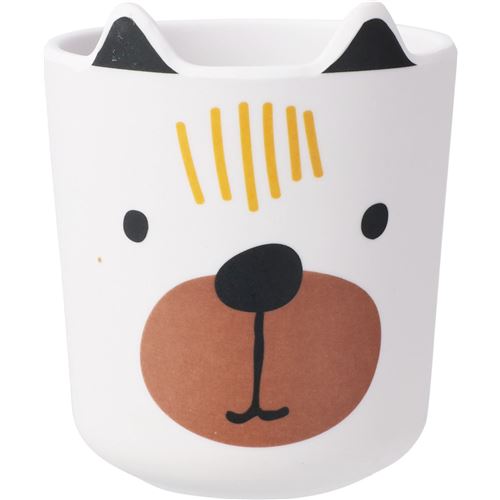 Børnekop i melamin m/dyreansigter