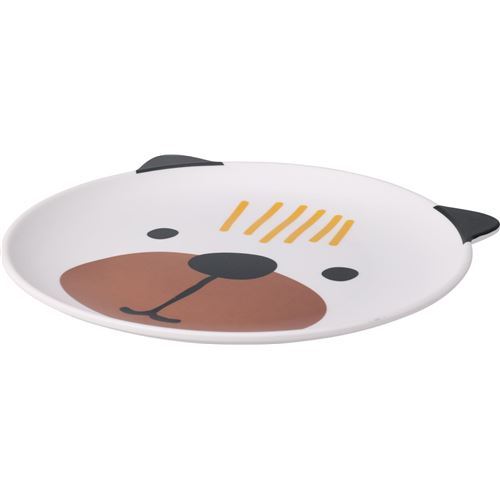 Børnetallerken i melamin m/dyreansigter