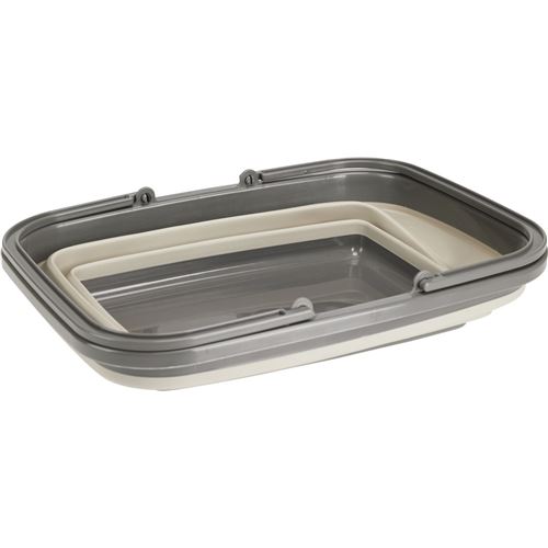 Foldbar kurv m/hank - BEIGE ell. GRØN