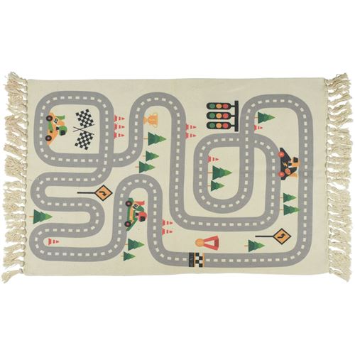 Børnetæppe m/bilbane