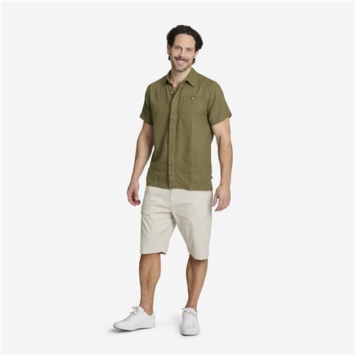 Tuxer Falcon Hør skjorte - Olive Branch