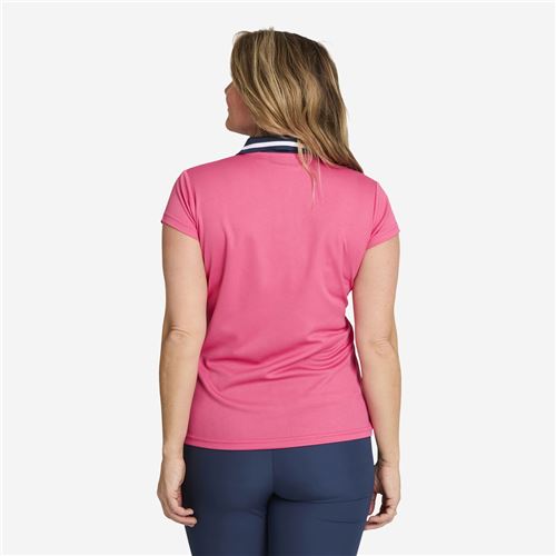 Tuxer Lacey polo - Pink Flame