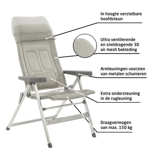 Travellife Lucca stol comfort Grey