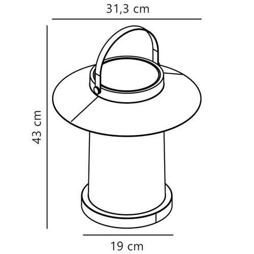 Solcellelampe Nordlux Temple 35