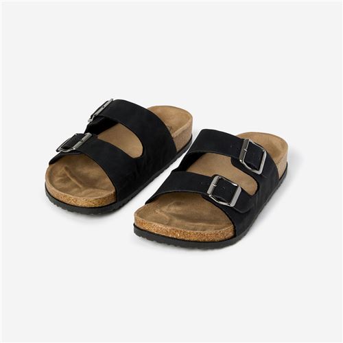 Tuxer Herre Cork slipper Str. 44 - Sort