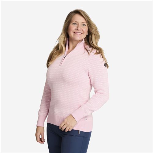 Tuxer Scarlett Striktrøje u/foer Str. XL - Pink Lady