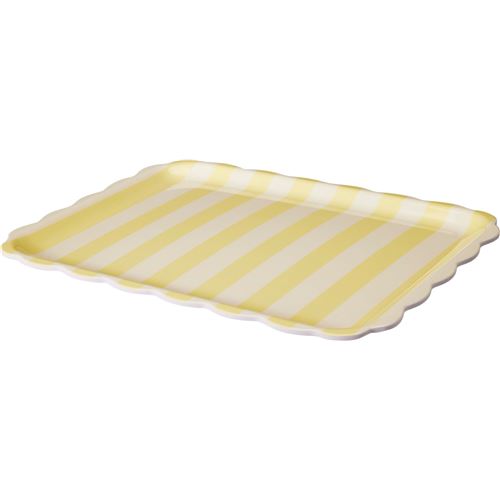 Melamin bakke 36,5x28,5 cm  m/Striber