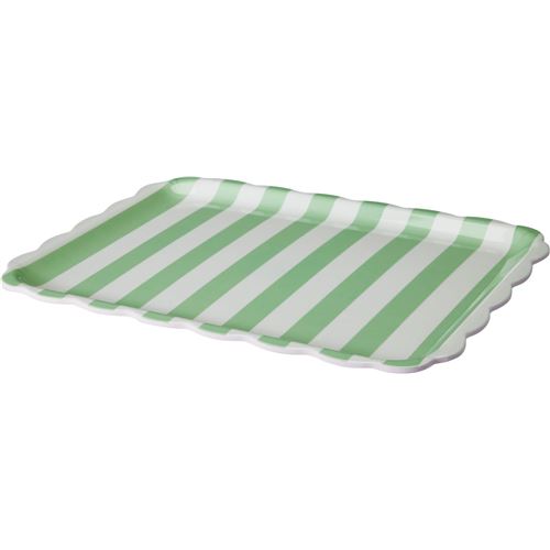 Melamin bakke 36,5x28,5 cm  m/Striber