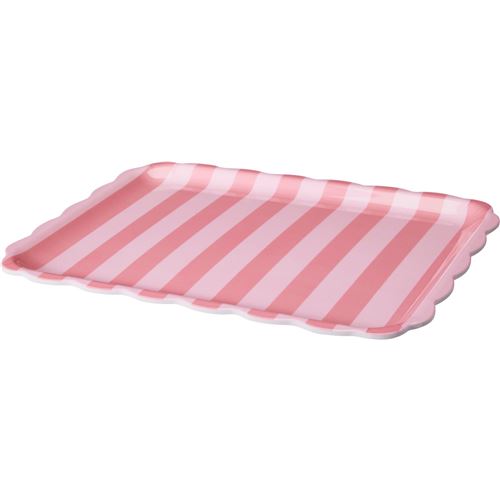 Melamin bakke 36,5x28,5 cm  m/Striber