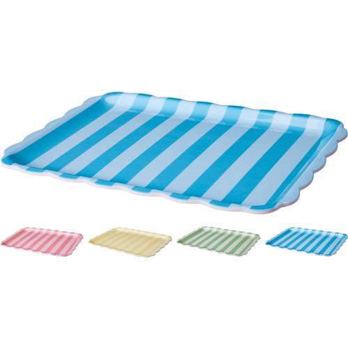 Melamin bakke 36,5x28,5 cm  m/Striber