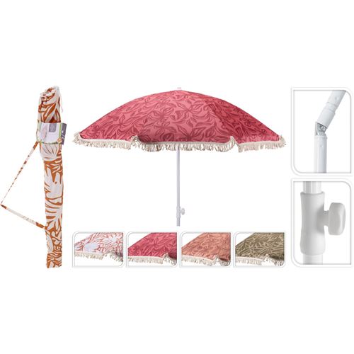 Parasol m/tilt Ø180 - 4 ass. farver